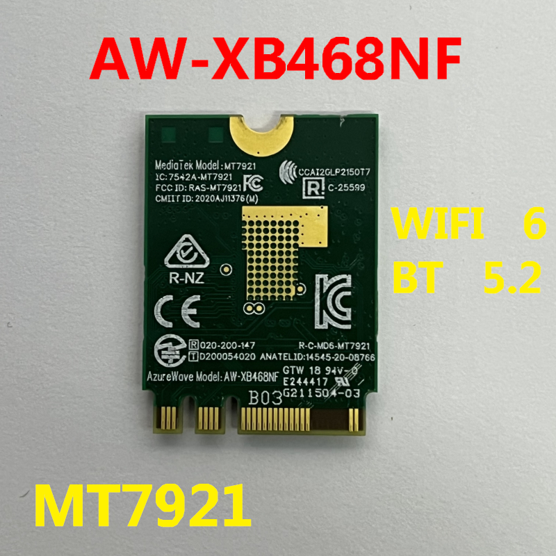 MT7921 AW-XB468NF For ASUS FA506QM FX506 FX507R FA507 WLAN WIFI wireless module bluetooth