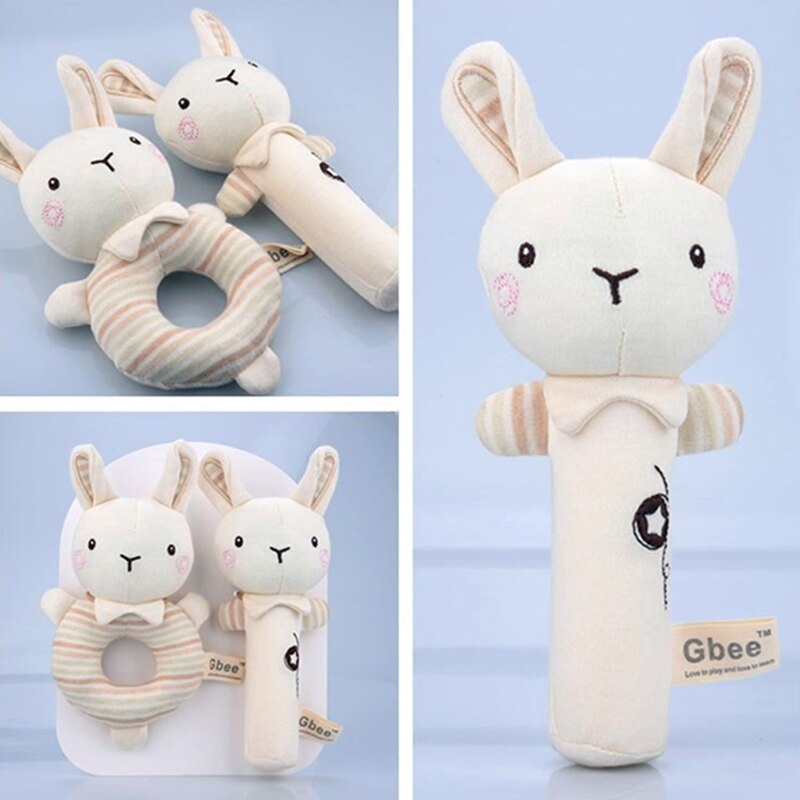 1Pc Baby Rasseln Weiche Karikatur Nette Plüsch Ebene Rasseln Spielzeug Art Pädagogisches Handbells Weiche Kleinkind Baby Komfort Spielzeug