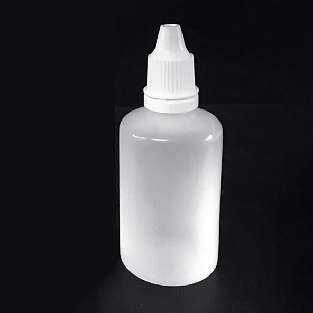 50ml Mini Empty Plastic Squeezable Liquid Dropper Eye Drops Refillable Bottle Empty Dropper Bottles Plastic Container
