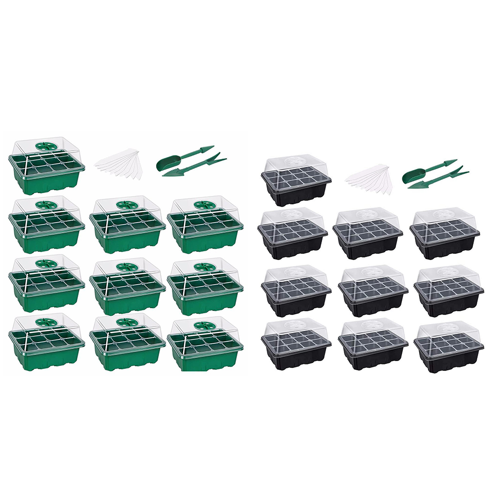 Boîte de Germination pour plantes de jardin, 10 pièces, pépinière, semis, plantation de graines, Kit de plateau de démarrage, boîte de croissance, Propagation pour le jardinage