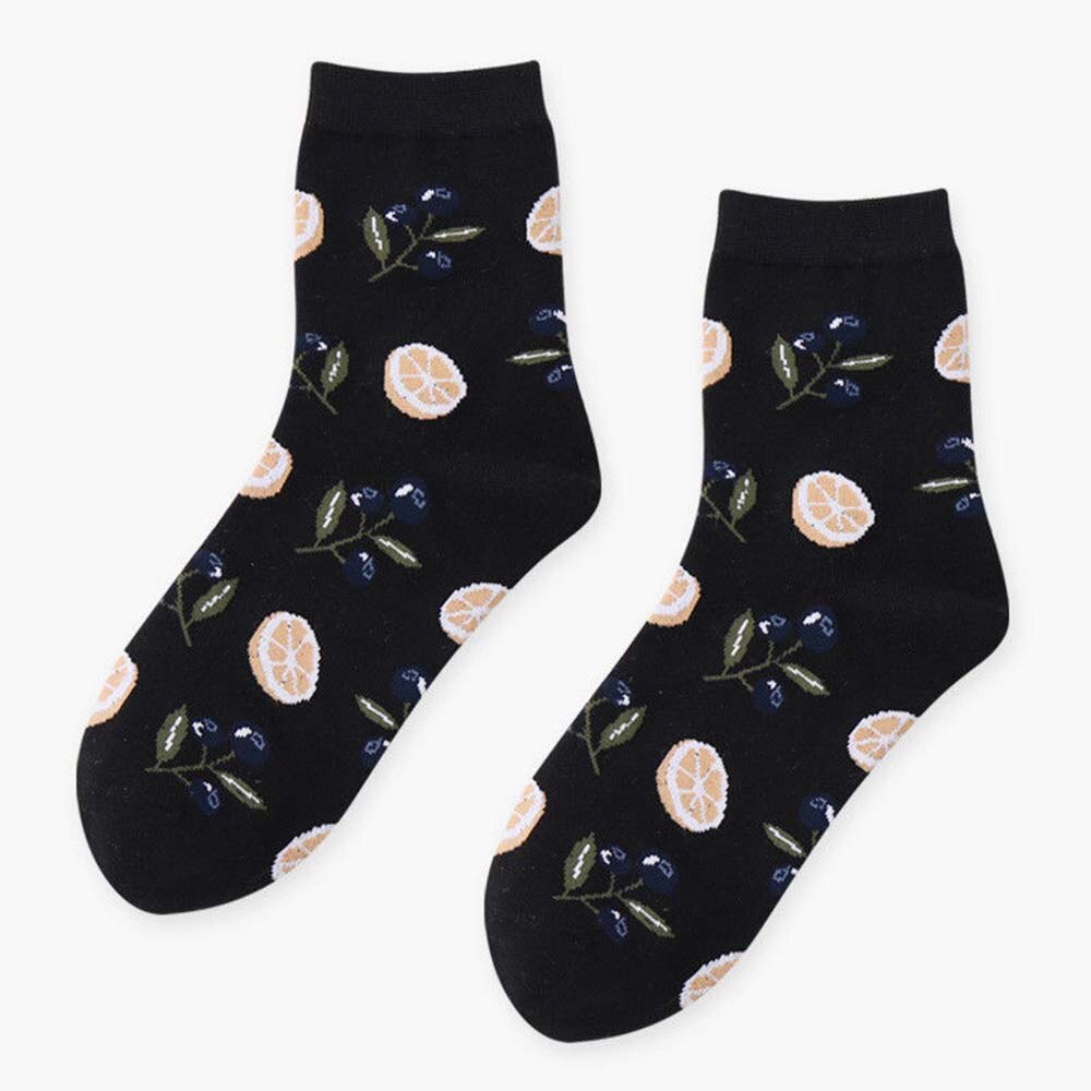 Novelty Graphic Socks Men Women Cotton Socks Friut Avocado Printed Sports Funny Socks Christmas: orange