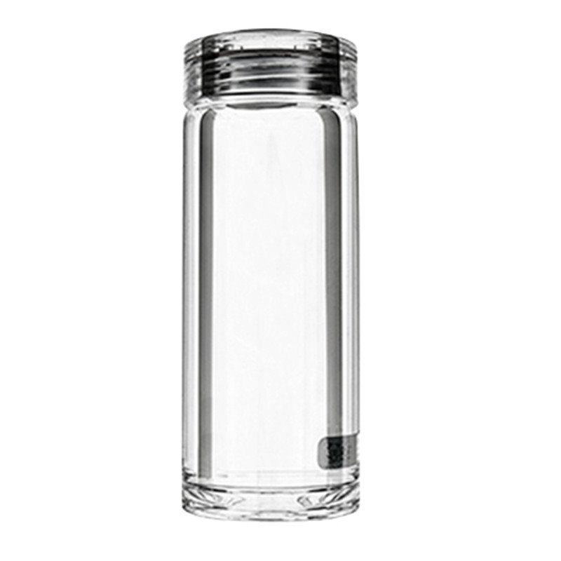 Nieuwigheid draagbare waterfles glazen reis kristal waterfles geïsoleerde garrafinha de agua kampeeruitrusting  yy50wb