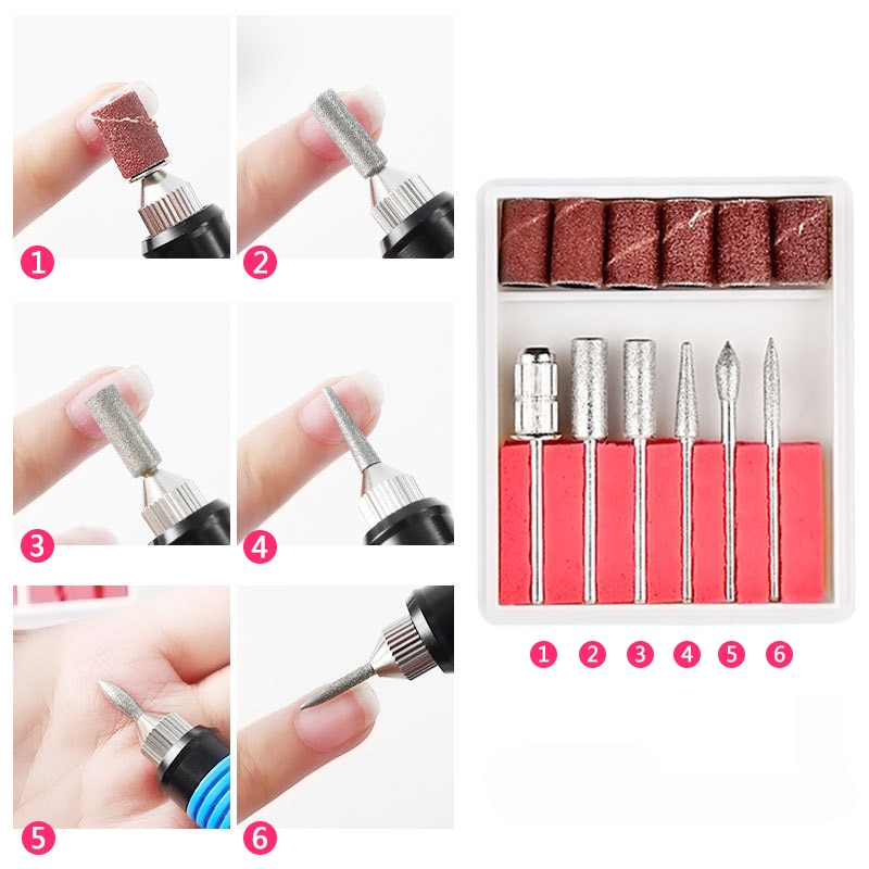 1pcs Electric Nail Drill Machine USB Charging Manicure Machine Nail Art Pen Pedicure Nail File Pedicure Drill Set