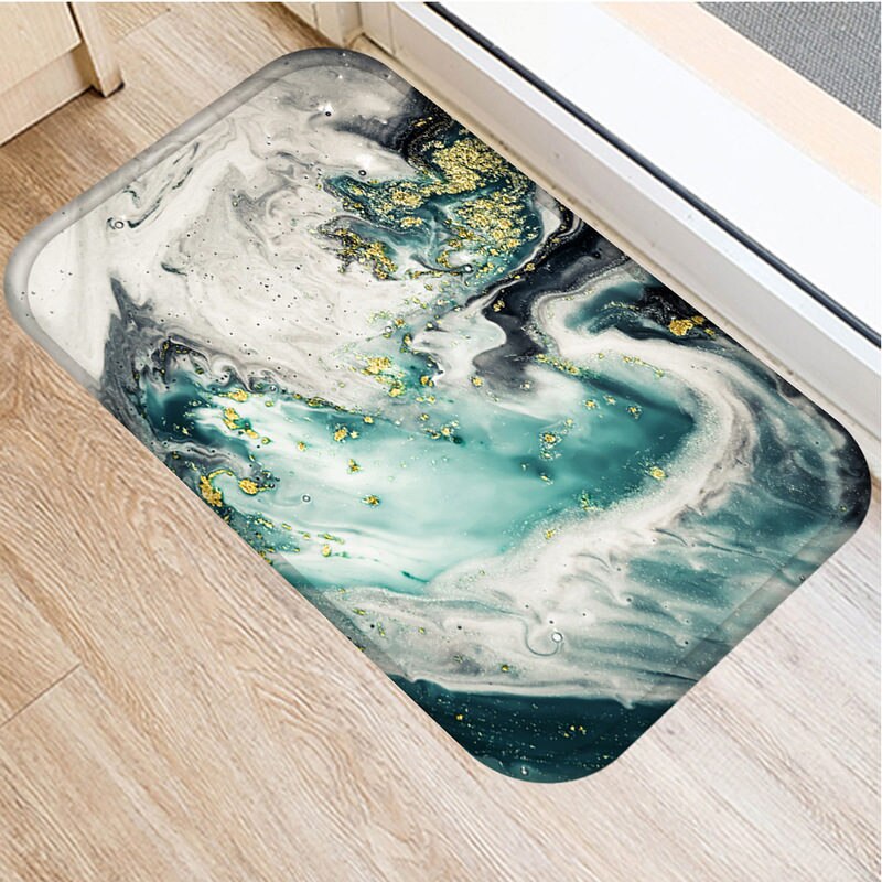 1 kpl 40*60cm kiviraita marmorikuvio luistamaton mokka matto ovimatto ovimatto ulkokeittiö olohuone lattiamatto matto 48269: 2dd-48269-004
