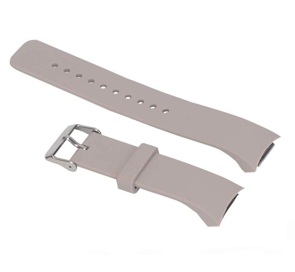 Horloge Band Voor Samsung Gear S2 SM-R720 Zachte Siliconen Sport Vervanging Band Polsband Armband Voor Samsung Gear S2 SM-R730: Kaki