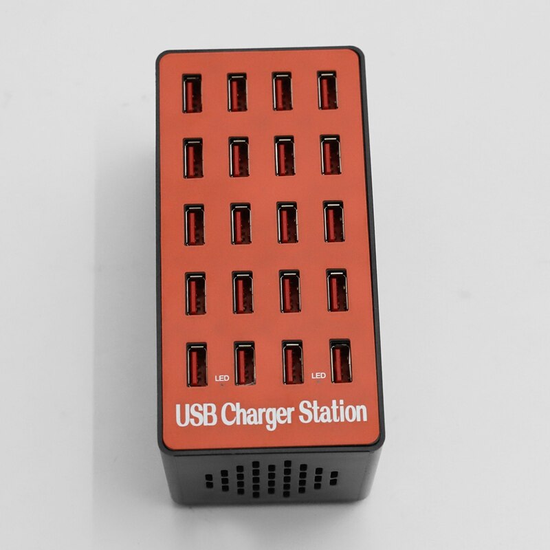 Usb-telefoonlader, 20 -poorts lader, 20a multipoort slimme lader, tablet snellader