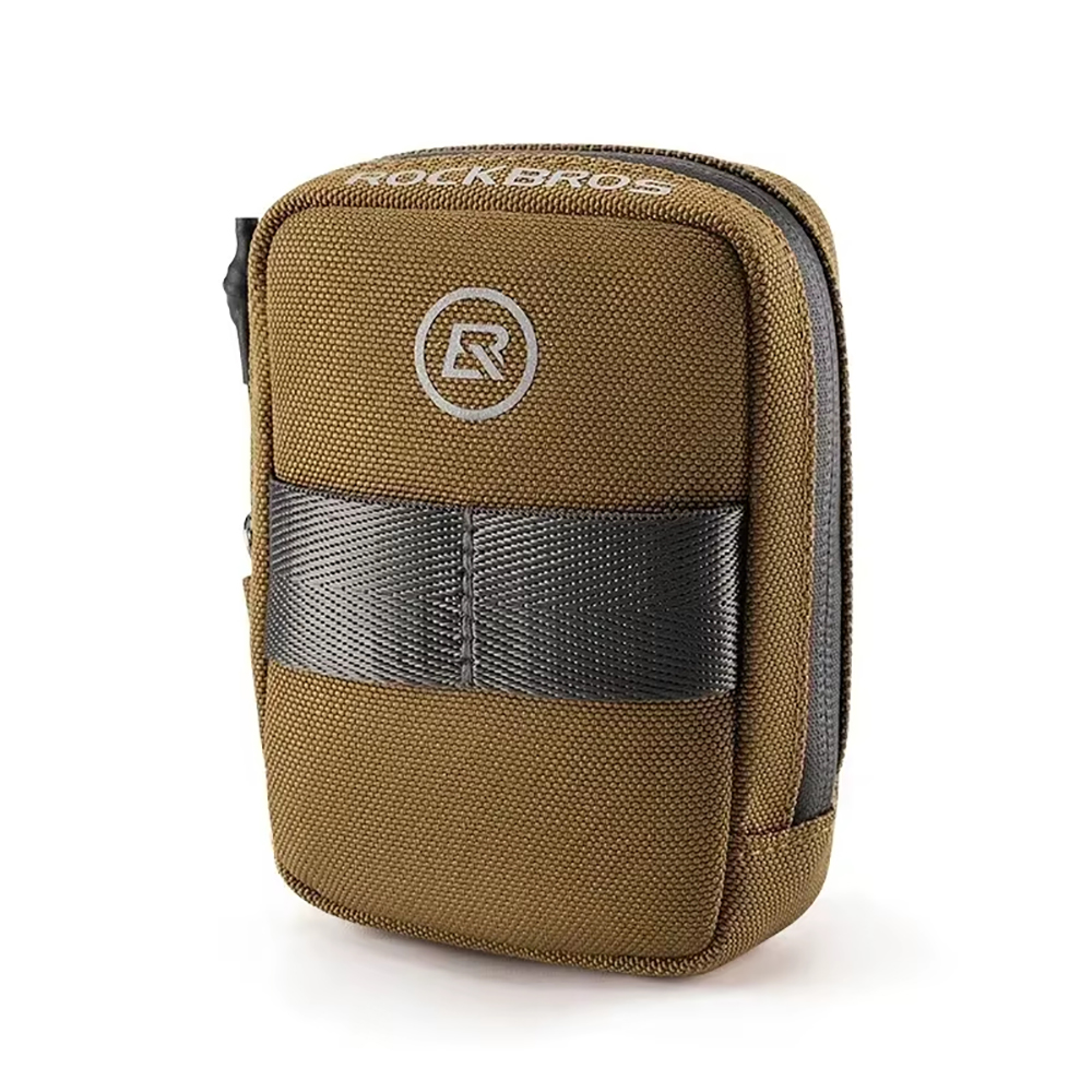 Sac de selle de vélo, Mini sac arrière Portable 0,35 l, sac de réparation de kit d'outils de vélo de route de montagne vtt, accessoires de cyclisme réfléchissants: Black