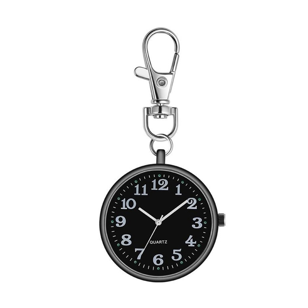 Verpleegster Zakhorloge Waterdicht Quartz Batterij-aangedreven Unisex Sleutelhanger Horloge Cadeau Horloges Klok Voor Vrouwen Man Horloge: Bruin
