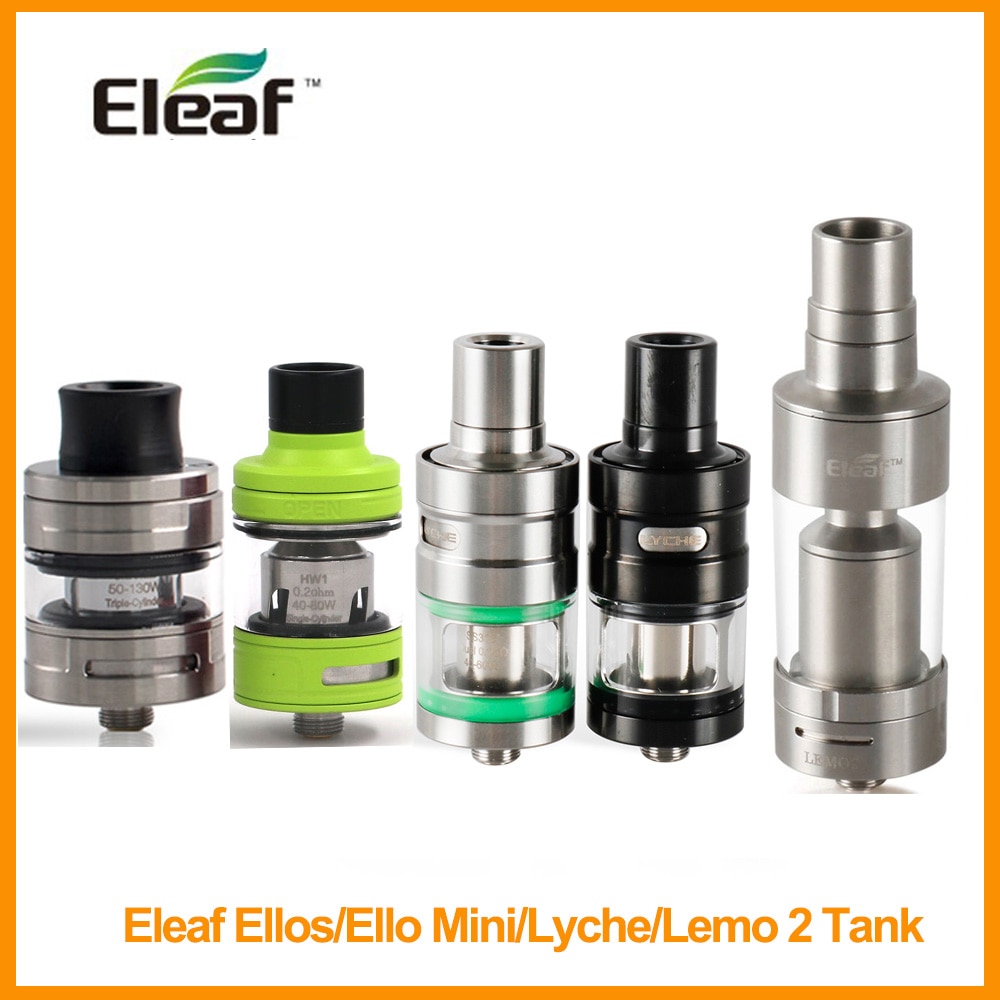 Clearance Original Eleaf Atomizer Ello S/ELLO Mini/Lyche Tank/Lemo 2 Atomizer DIY Cotton Vape Tank Electronic Cigarette