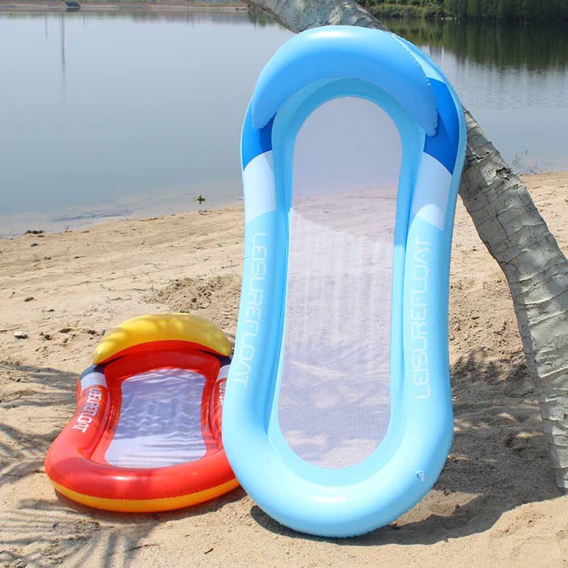 Summer Shade Inflatable Mattress Floating Floating Sleep Bed Lounge Chair Single Row Inflatable Beach Air Mattresses