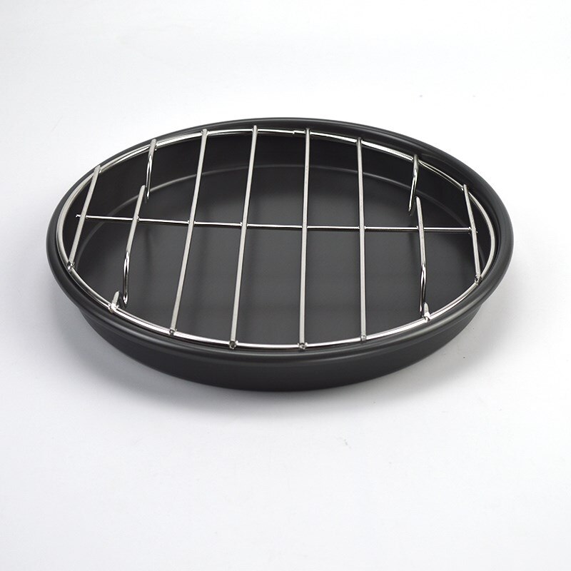 Pizza Pfanne Tablett platte Runde Pizza Grill huhn flüGel edelstahl Grill Pfanne ofen mikrowelle Grill Nicht-Stock Grill Platte
