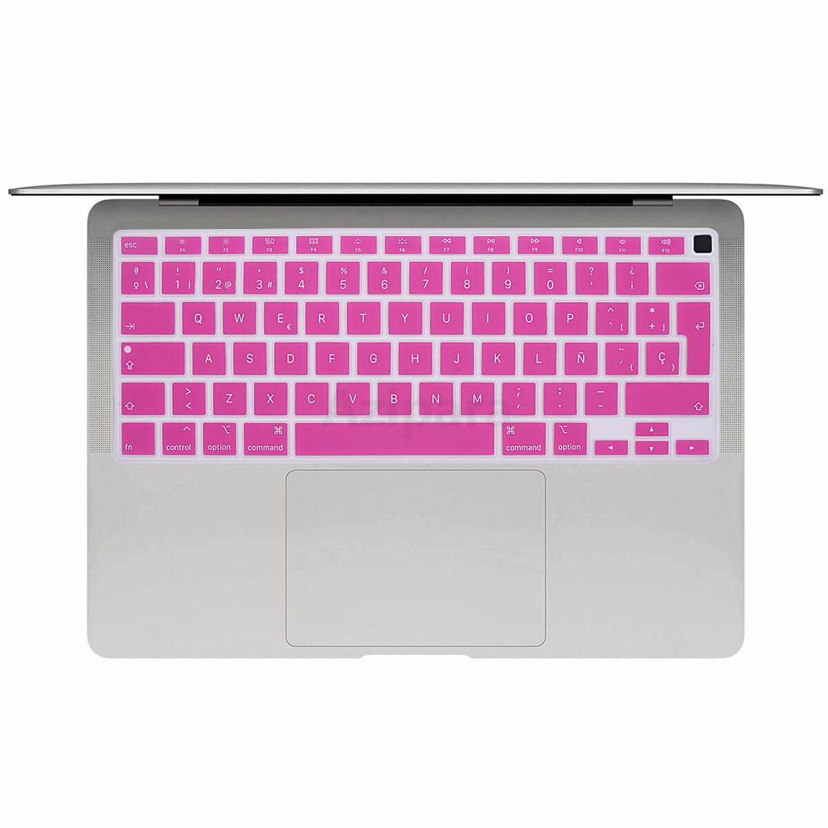 Eu Layout Zacht Voor Macbook Air M1 Chip A2337 Eu Spaans Toetsenbord Cover Silicium Voor Macbook Air 13 2020M1 chip Keyboard Skin: EU-Rose