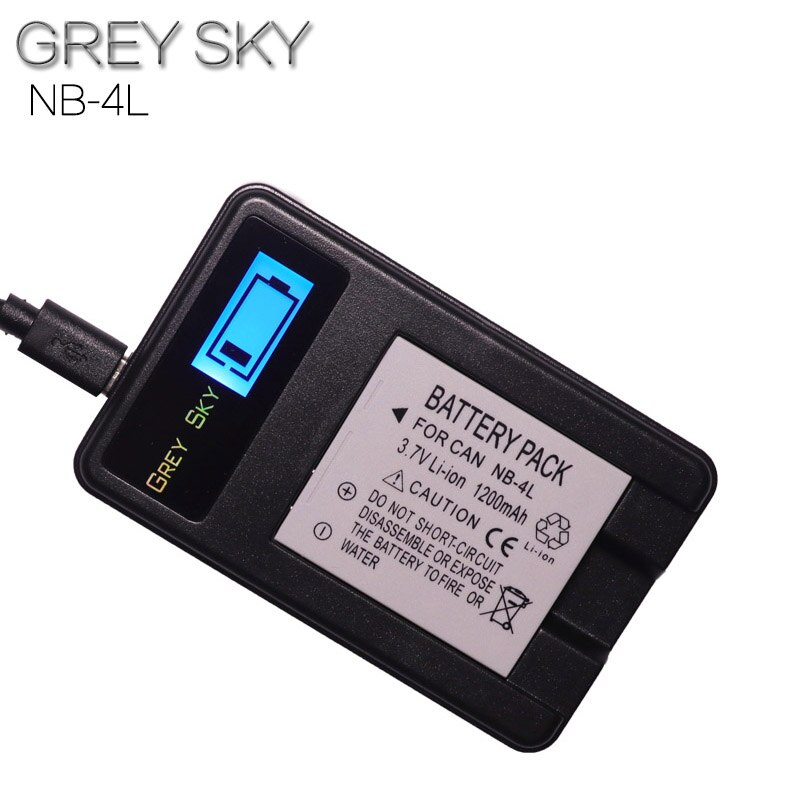 thumbnail image 2 of NB-4L USB Battery Charger – For Canon IXUS / PowerShot ELPH Cameras, 1-Year Warranty 2 of 6