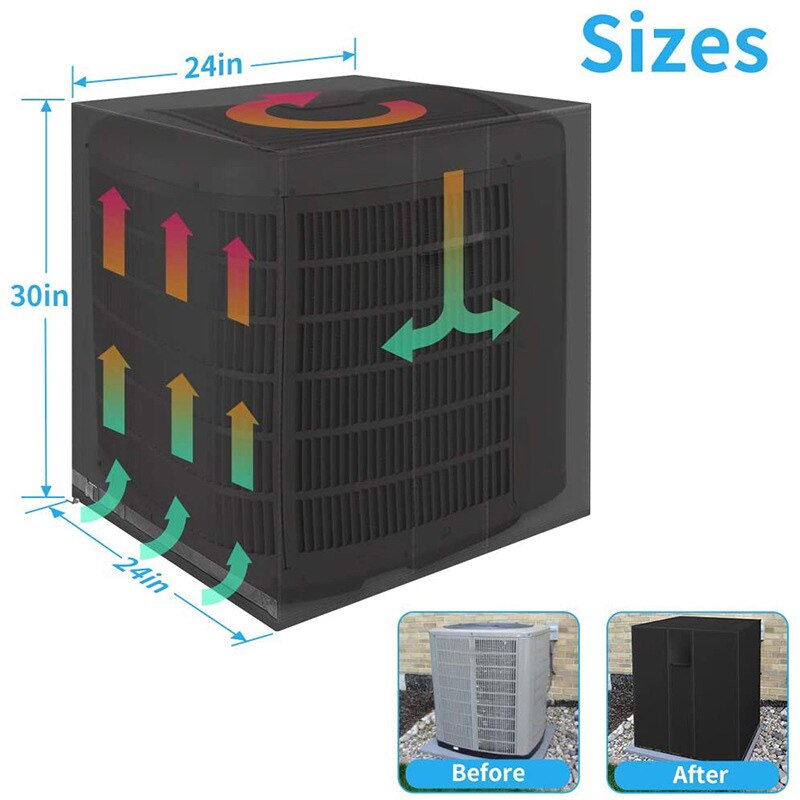 Outdoor Square Vertical Air-conditioning External Unit Cover Air Conditioner Outside Machine Dust-proof and Rain-proof Cover
