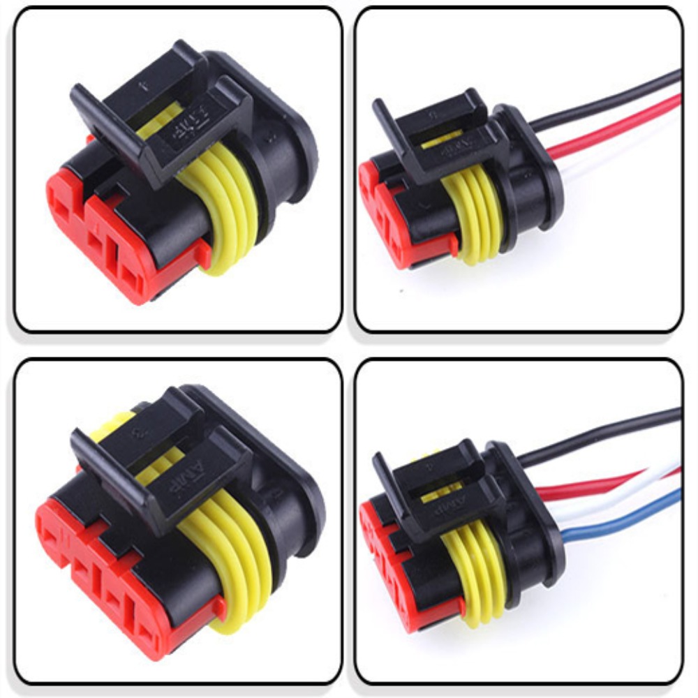 Wire Harness Female 1P 2P 3P 4P 5P 1 2 3 4 5 6 Way Connector Cable Electrical Connector Plug Adapter Wire Auto Wire Connector