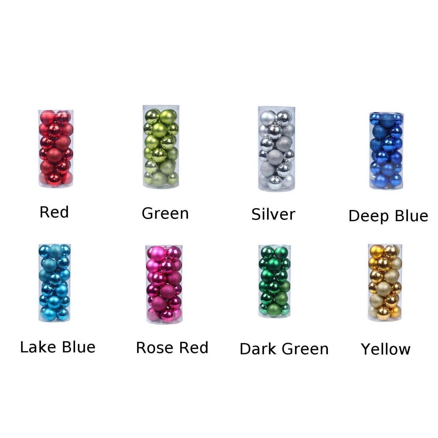 Amerikaanse kerstboom hangende ballen decoratie feest bruiloft kerstballen ornament 24 stuks 60mm