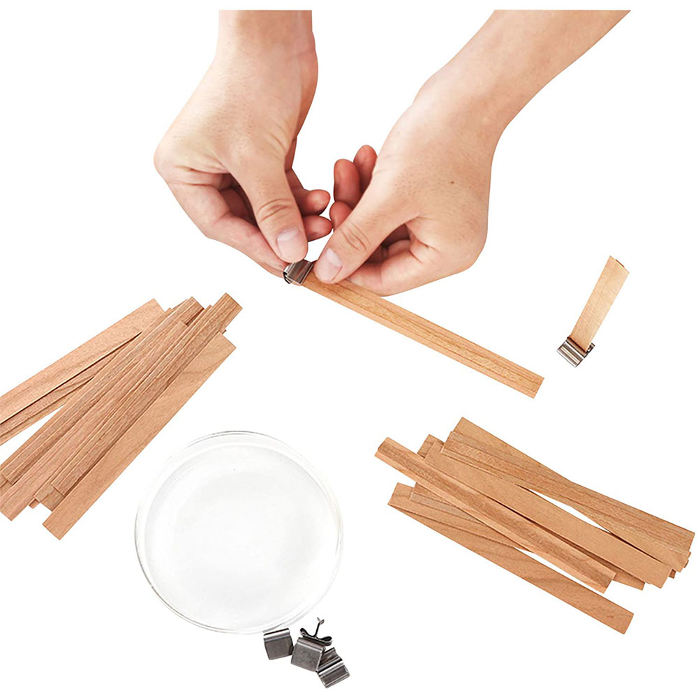 lontjes voor kaarsen kaars lont kaarsen maken kaarsen lont Hout Lont Kaars Wieken Met Base Houten Kaars Lont Set Core Voor Diy Kaars Maken Levert Handgemaakte Soja Parffin Wax lont