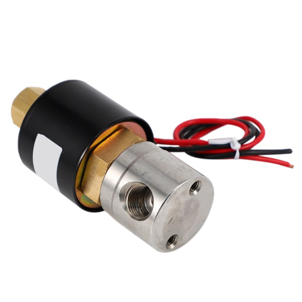 1PC 1/4" DN08 BSP AC220V DC12V DC24V Stainless Steel 304 Normally Open Electric Solenoid Valve N/O
