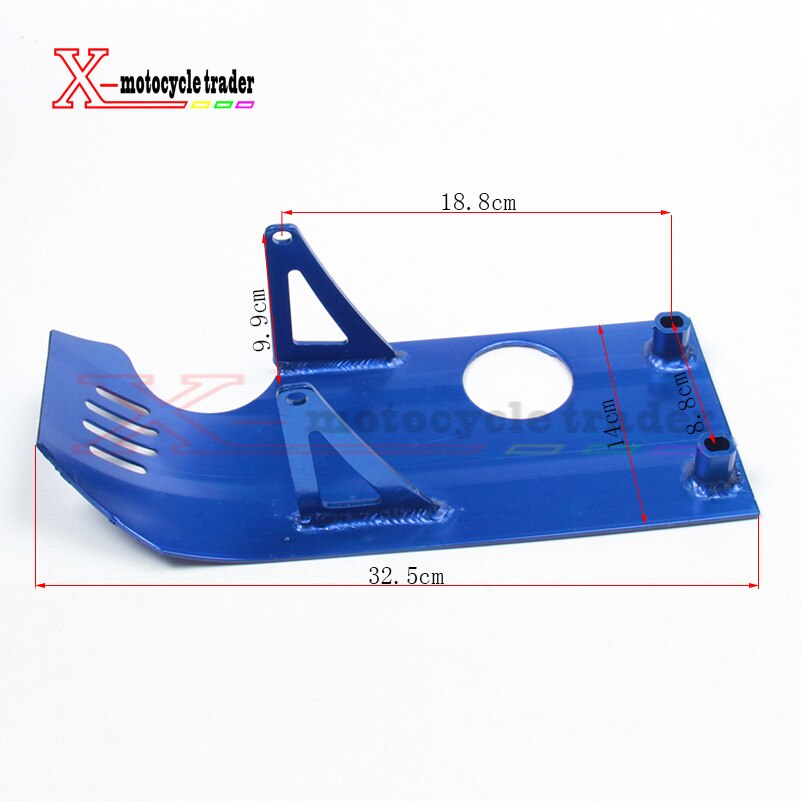enging protect plate colour heavy duty alloy bash aluminumplate aluminum skidplat pit bike atomik ttr110 Apoiio 110 parts: Blue