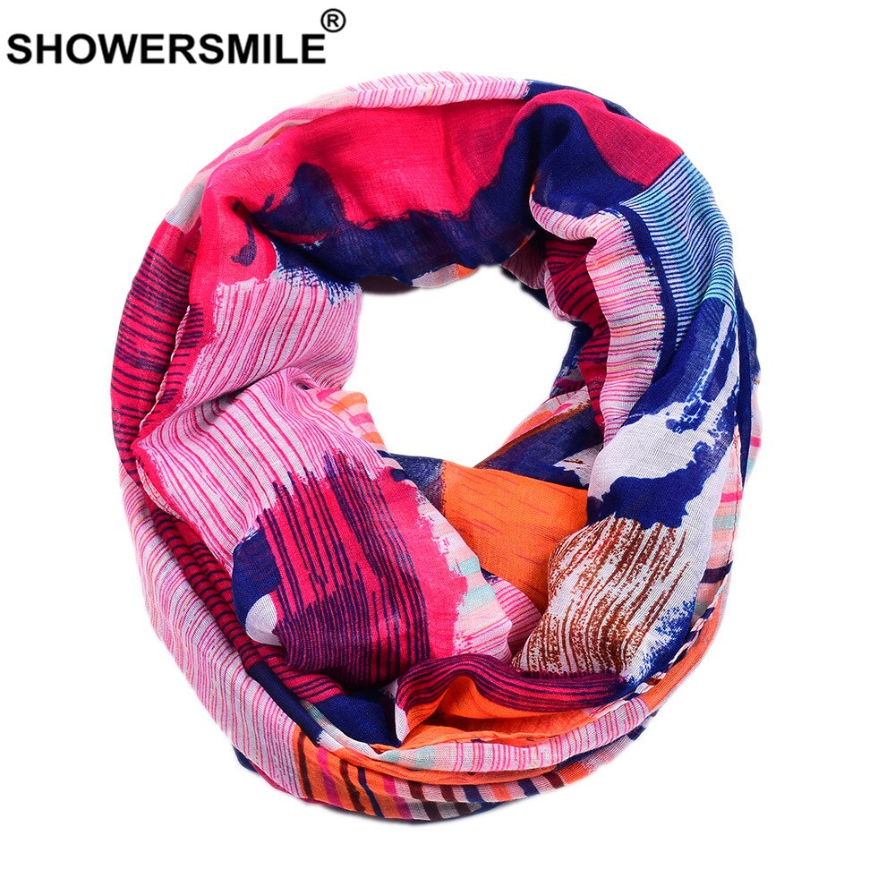 Suihkuhymy huivi naisten sininen tilkkutäkki kaulahuivi naisten huivi sormus muste maalaus naisten huivi asusteet