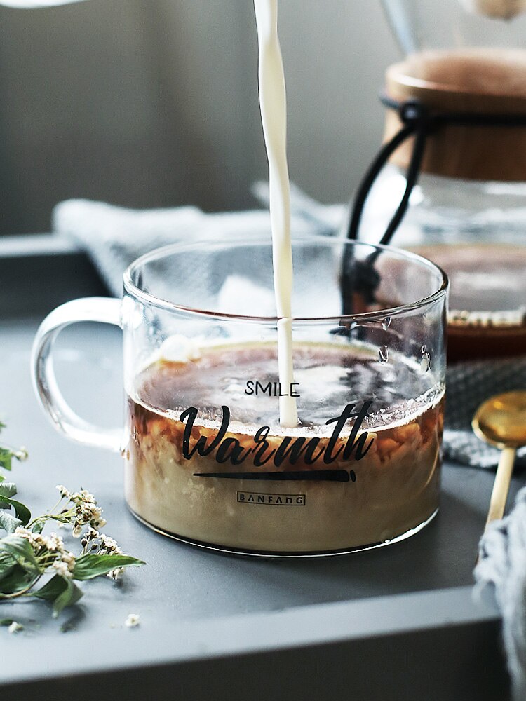 Brev glass kopp stort belte ta kopp kontor kopp dessert kopp havregryn frokost kopp glass kopp krystall vinglass