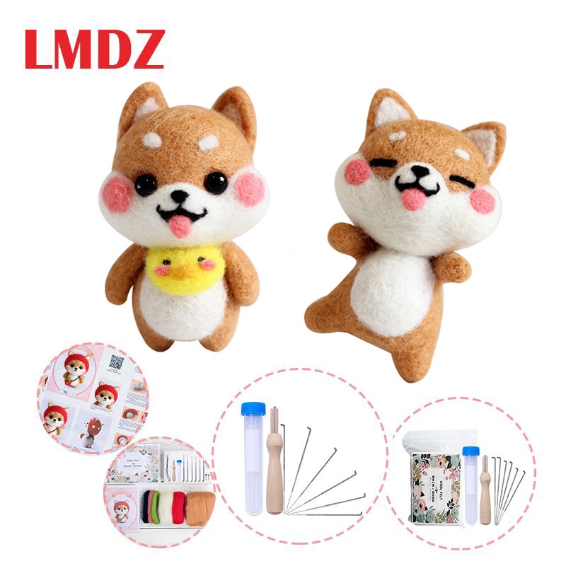 LMDZ 1 sztuk wełny filc rękodzieło DIY niewykończone akcesoria czuł Poke DIY pakiet materiałów wełny czuł Poked lalki czuł igły Handcra