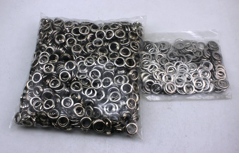 300set 10mm wide-brimmed eyelet Antique Silver metal copper eyelets buttons clothes accessory handbag findings