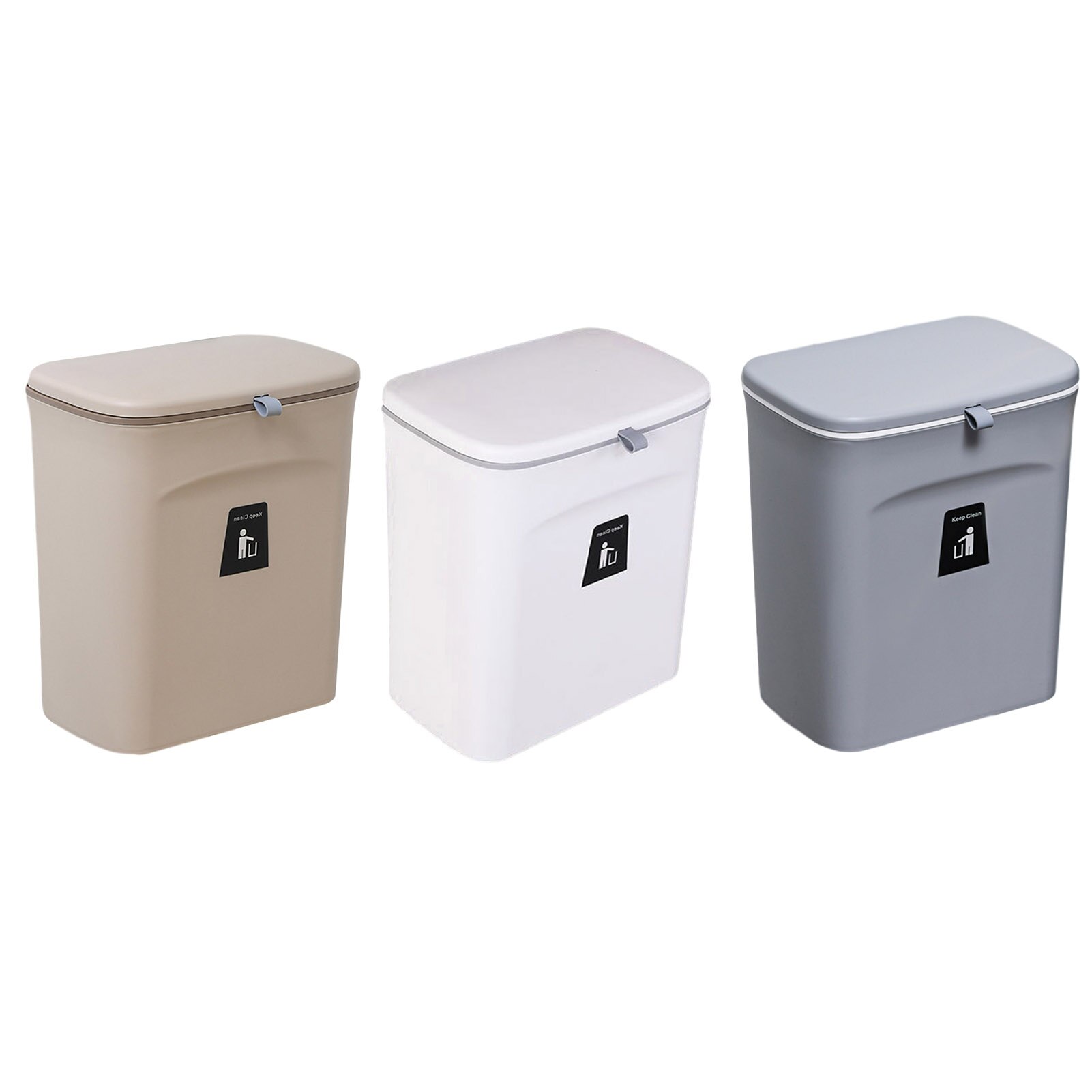 Trash Can Kitchen Hanging Kitchen Trash Basket Sealed Trash Can With Lid Household Kitchen Supplies Food Waste Compost Bin
