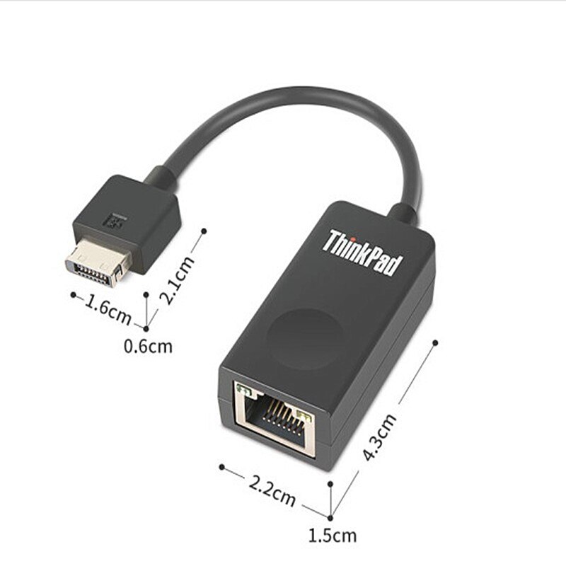 For Lenovo ThinkPad X1 Carbon Ethernet Extension Cable adapter 1.0Gbs 5C10Y97178 01YU027 4X90F84315/04X6435