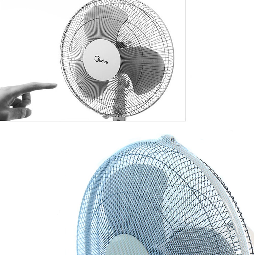 Round Washable Fan Cover Guard Nylon Dustproof Child Practical Finger Protective Safety Mesh Net Office Home Toddler