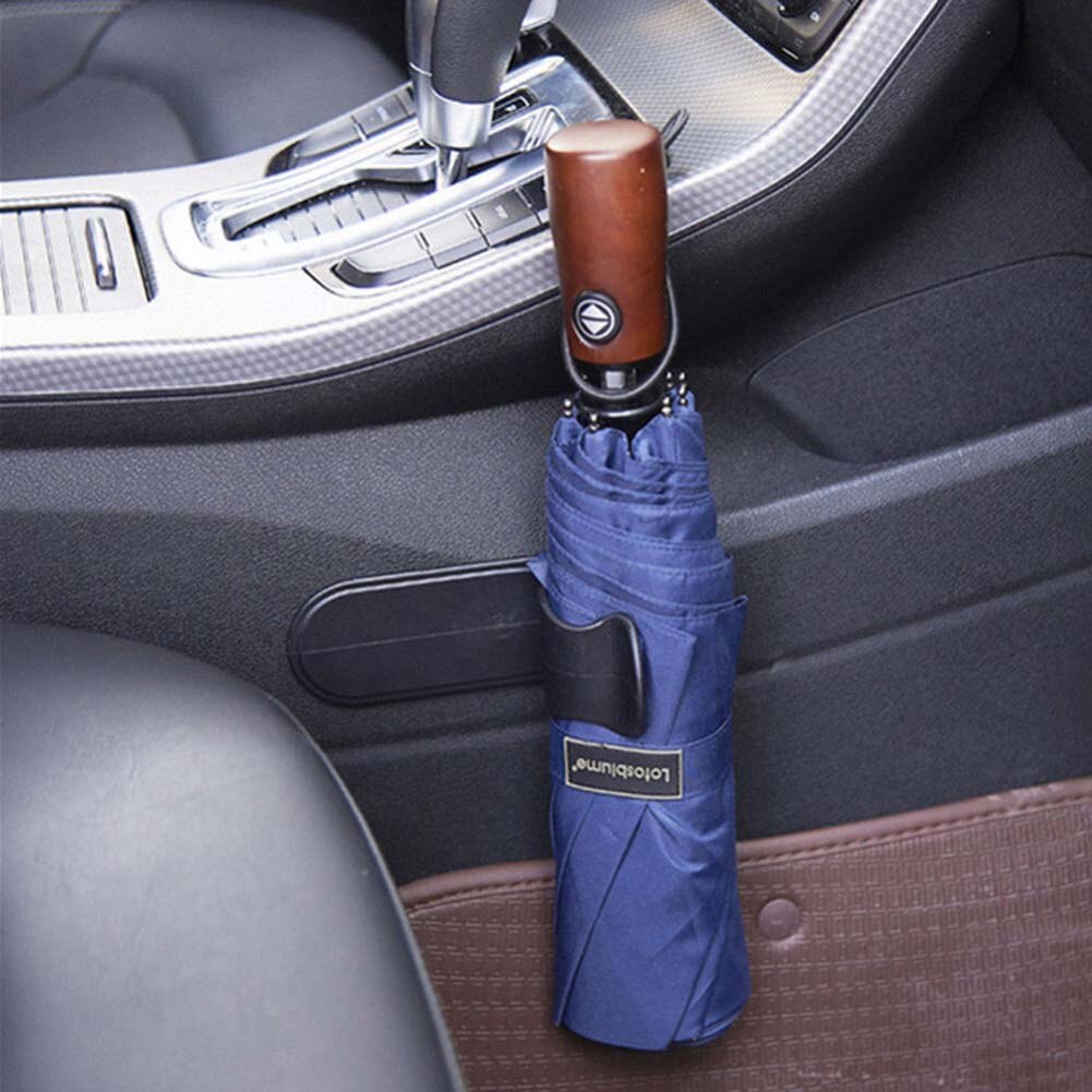 Ganchos multifuncionales adhesivos para paraguas, soportes para colgar en el asiento del coche, montaje en pared, soporte para escoba de ahorro de espacio, soporte para mopa, almacenamiento de paraguas de coche