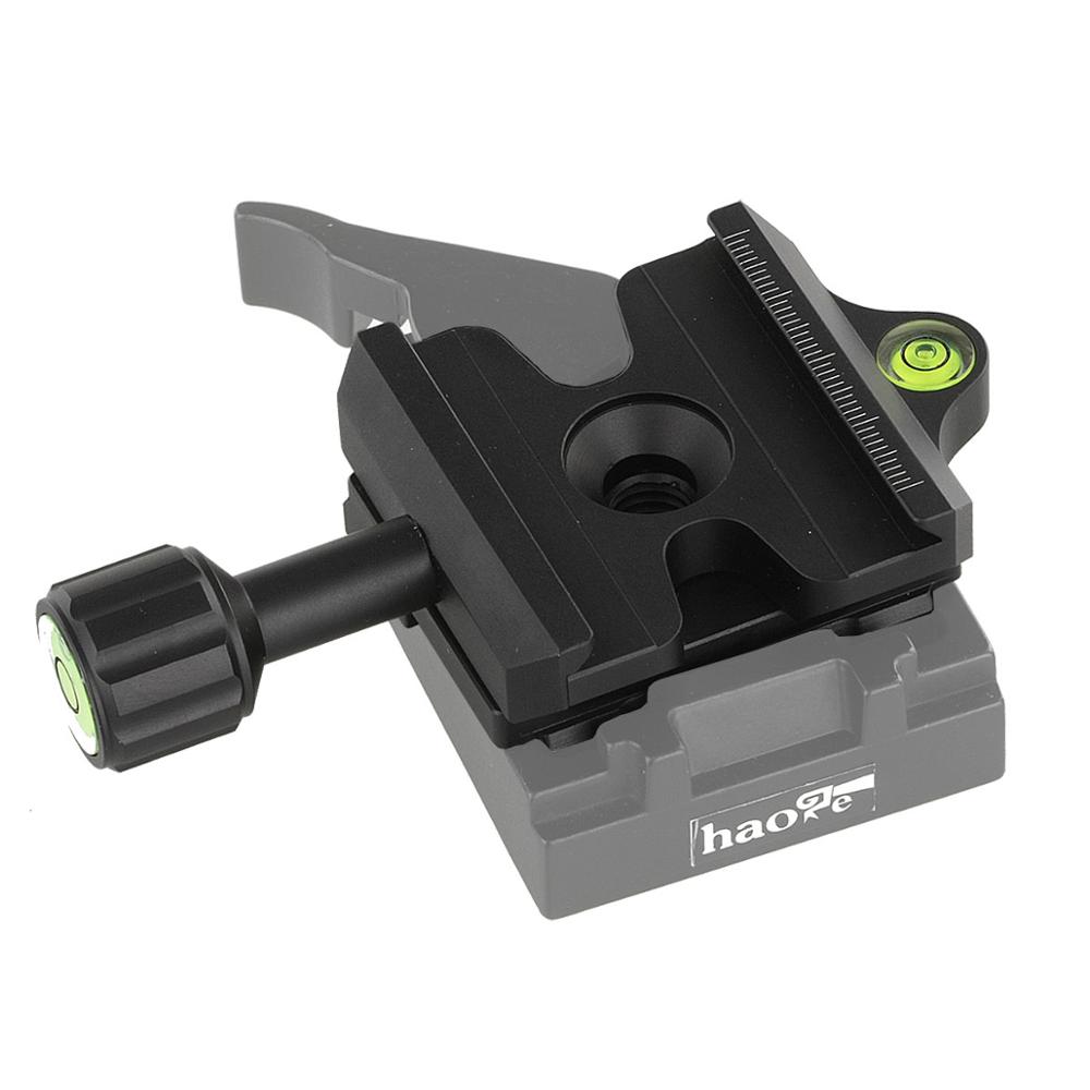 Haoge Quick Release QR Clamp Adapter Convertor for Manfrotto RC2 System to Arca-Swiss Compatible