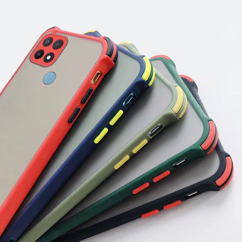 tpu bumper hard pc matte back cover for oppo a15 a15s a 15 s 15s 6.5‘’ case airbag armor shockproof protective coque funda