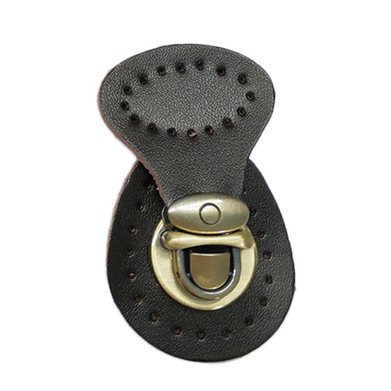 Artificial Leather Magnetic Button Lock Bag Snap Closure Buckle Clasp Fastener Replacement DIY Handbag Purse Sewing Accessories: Deep Coffee