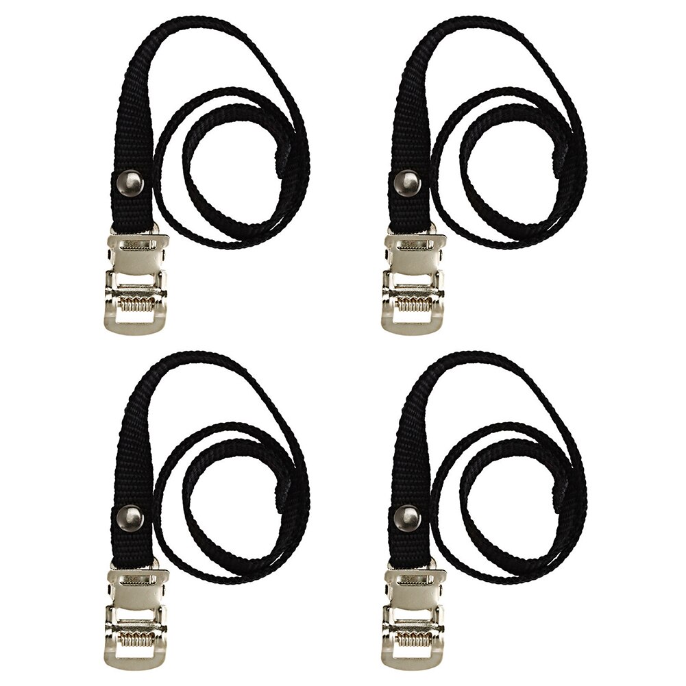 4 st för säkerhet universell utomhussport stationär nylon cykelpedalremmar tåklämmor inomhus cykeltillbehör