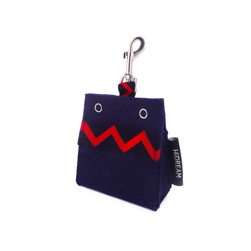 Hidream-Bolsa para popó portátil para mascotas, Bolsa para popó principal de Protección Ambiental para caminar al aire libre, gatos y perros: Dark blue