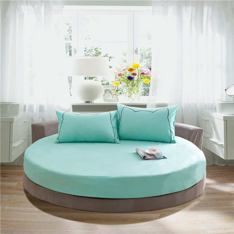 Hotel Ronde Beddengoed Voorzien Laken Met Elastische Band Romantische Thema Hotel Ronde Matrashoes Diameter 200 Cm-220 cm