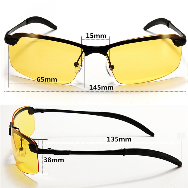 Lesov-gafas polarizadas TAC para hombre, lentes nocturnas antideslumbrantes para conducir, gafas de día y noche, gafas UV para ciclismo