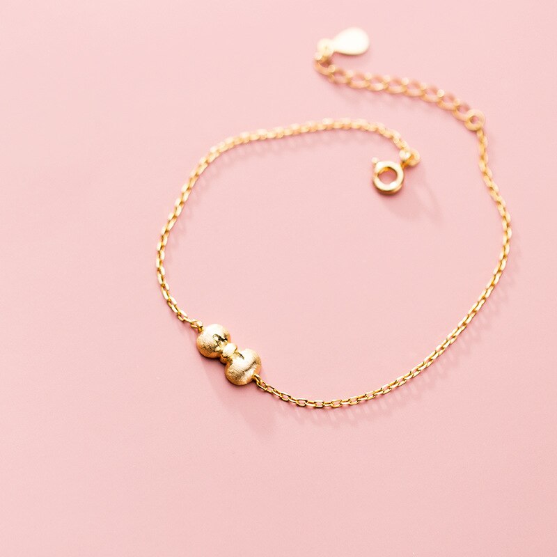 Mloveacc trendige 925 sterling silber goldene schleifen-fußkettchen für damen fuß- und knöchelschmuckherstellung