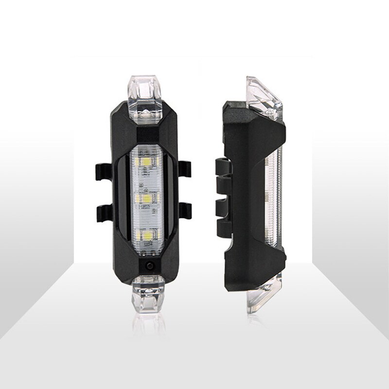 Luces delanteras y traseras para bicicleta, a prueba de agua, luz LED de advertencia de carga, accesorios para bicicleta: 02