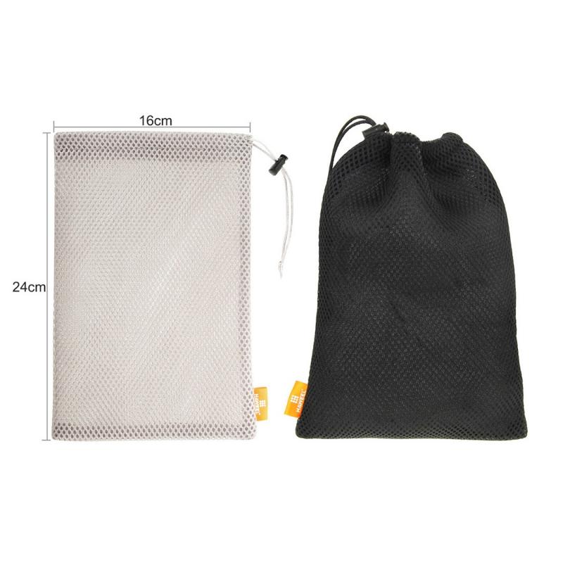 1/2pcs Nylon Drawstring Storage Bag Multi-Functional Mesh Mobile Phone Data Cable Charger Storage Pouch Bag Portable Organizer