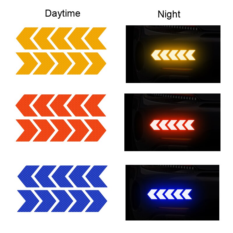 Directional Stickers Decorative Sign Decals Reflective Arrow Markers Pvc 20 Pcs