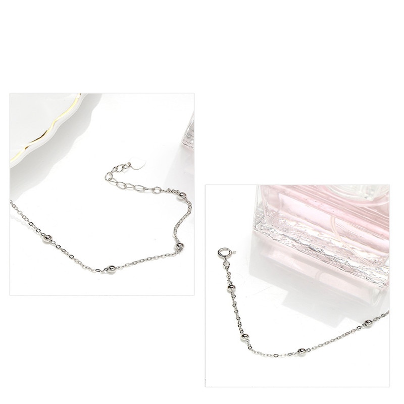 INZATT-Bracelet de perles en argent Sterling 925 pour femmes, breloque, chaîne métallique, bijoux de bureau OL, à la , de fête d'anniversaire