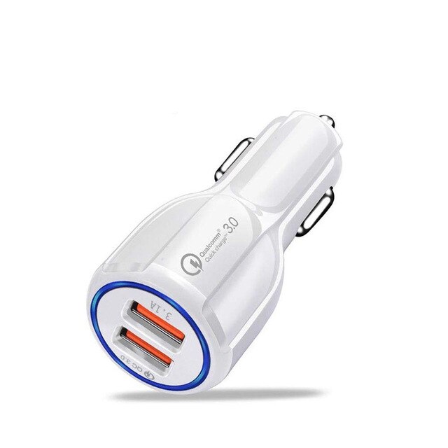 Tendway Auto Telefoon Oplader Draadloze Bluetooth Car Kit LED Display Mobiele Multi Usb Charger Fm-zender MP3 Speler Autolader: Slivery Car Charger