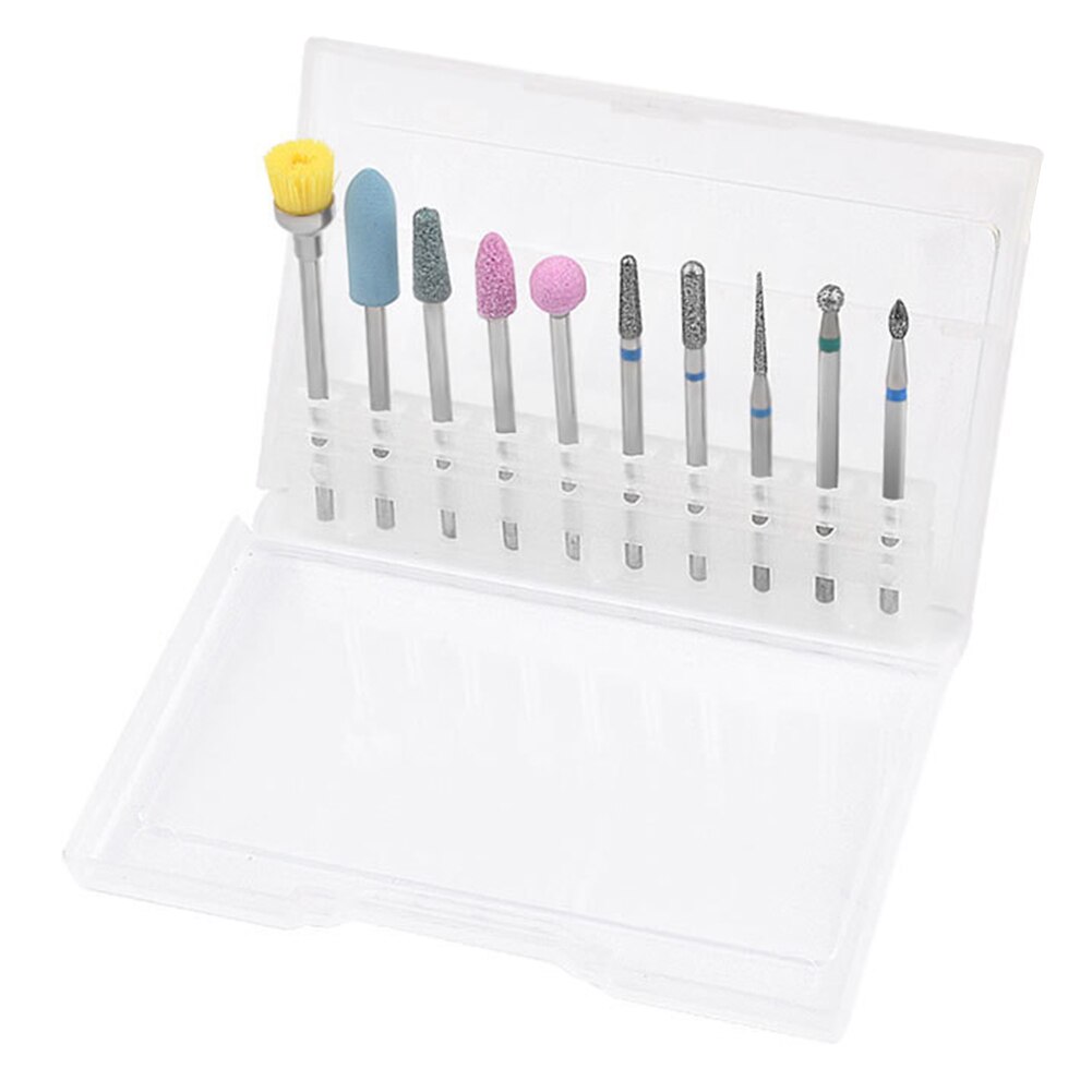 Nail Boor Heads Slijpen Set Draaien Frees Manicure Pedicure Draagbare Gereedschap Voor Exfoliërende Slijpen Polijsten Verwijderen