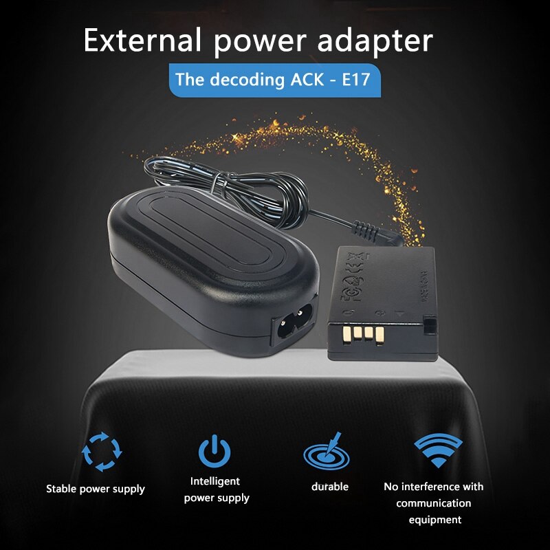 ACK-E17 Reflex Adaptateur secteur Kit/Chargeur pour appareil photo Canon EOS M3/ M5/ M6 (Prise AMÉRICAINE)
