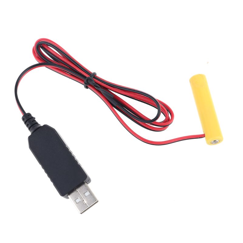 LR03 AAA Battery Eliminator USB Power Supply Cable Replace 1 to 4pcs AAA 1.5V Battery for Electric Toy Flashlight Clock