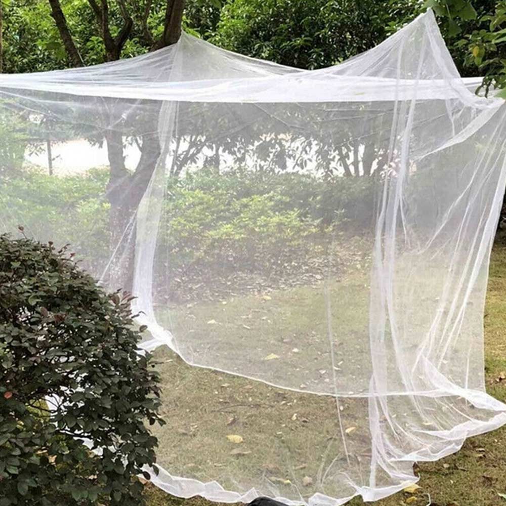 Square Foldable Mosquito Control Mosquito Net Portable White Mesh Camping Net Lightweight Camping Tent Outdoor Sleeping Summer