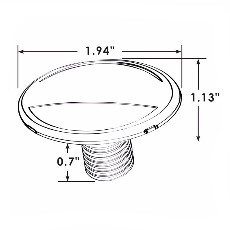 12V Marine Boat Yacht Deck Light Stainless Steel Recessed Courtesy Lamp Wall Ceiling Light