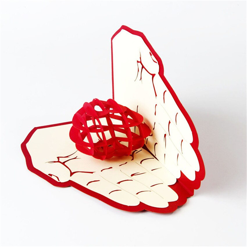 1 Set 3D Greeting Card DIY Birthday Party Invitation Card With Envelope, Valentines Day Postcard Greeting Cards